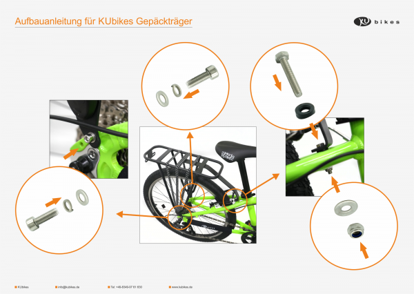 Kubikes Gepäckträger 26 Zoll